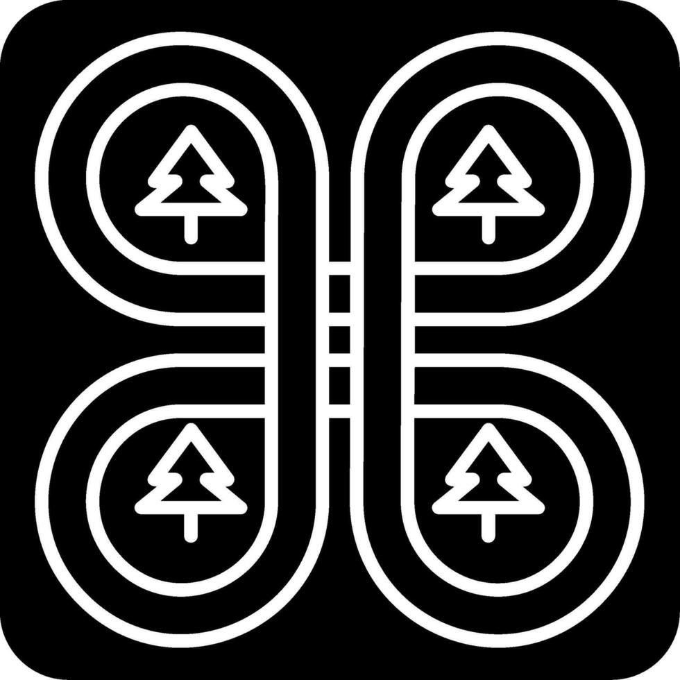 Overpass Glyph Icon vector