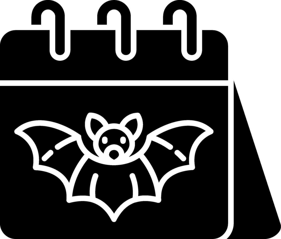 Demon Glyph Icon vector