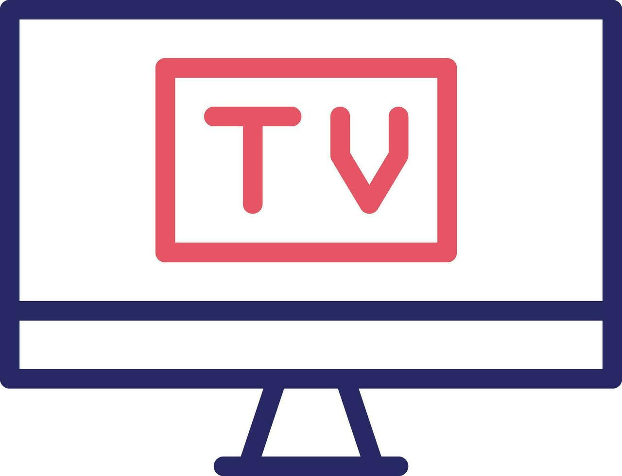 icono de vector de pantalla de tv