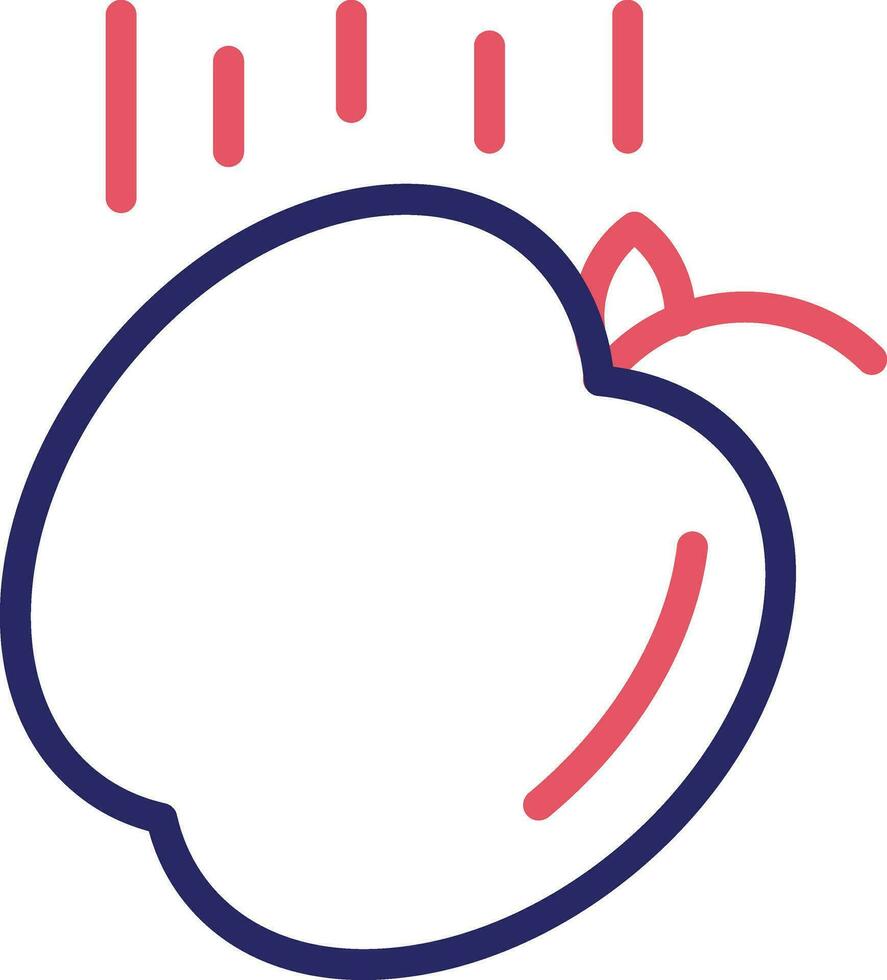 Falling Apple Vector Icon
