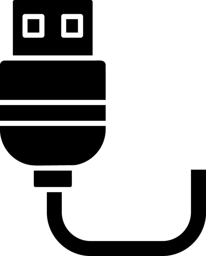 Usb Glyph Icon vector