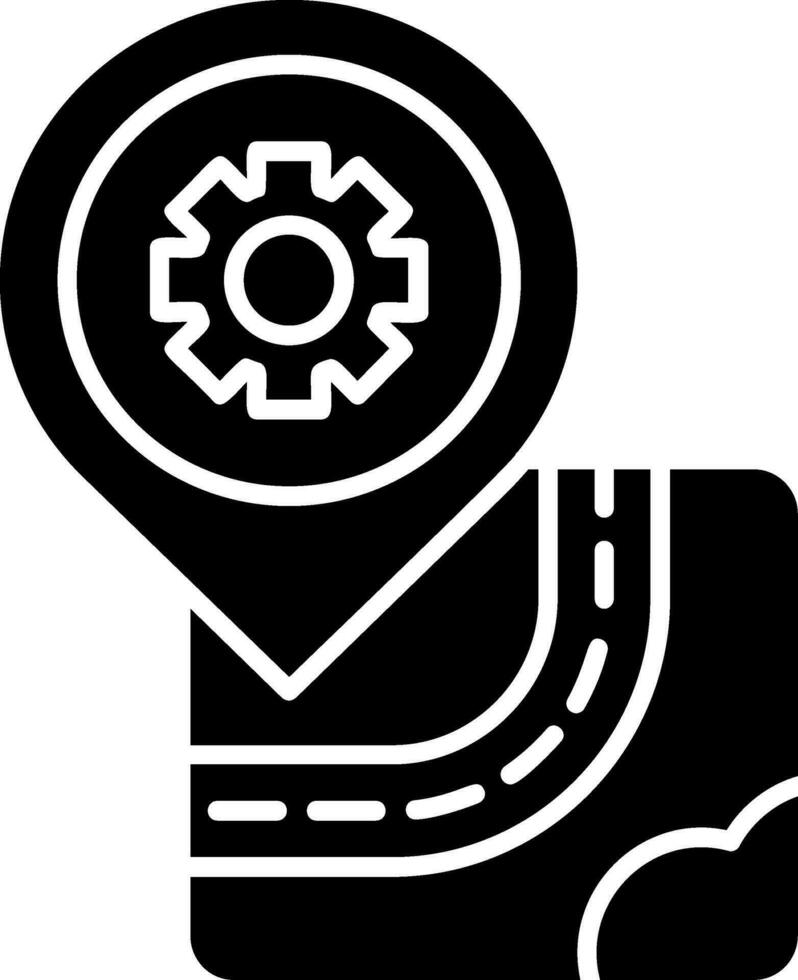 Setting Glyph Icon vector