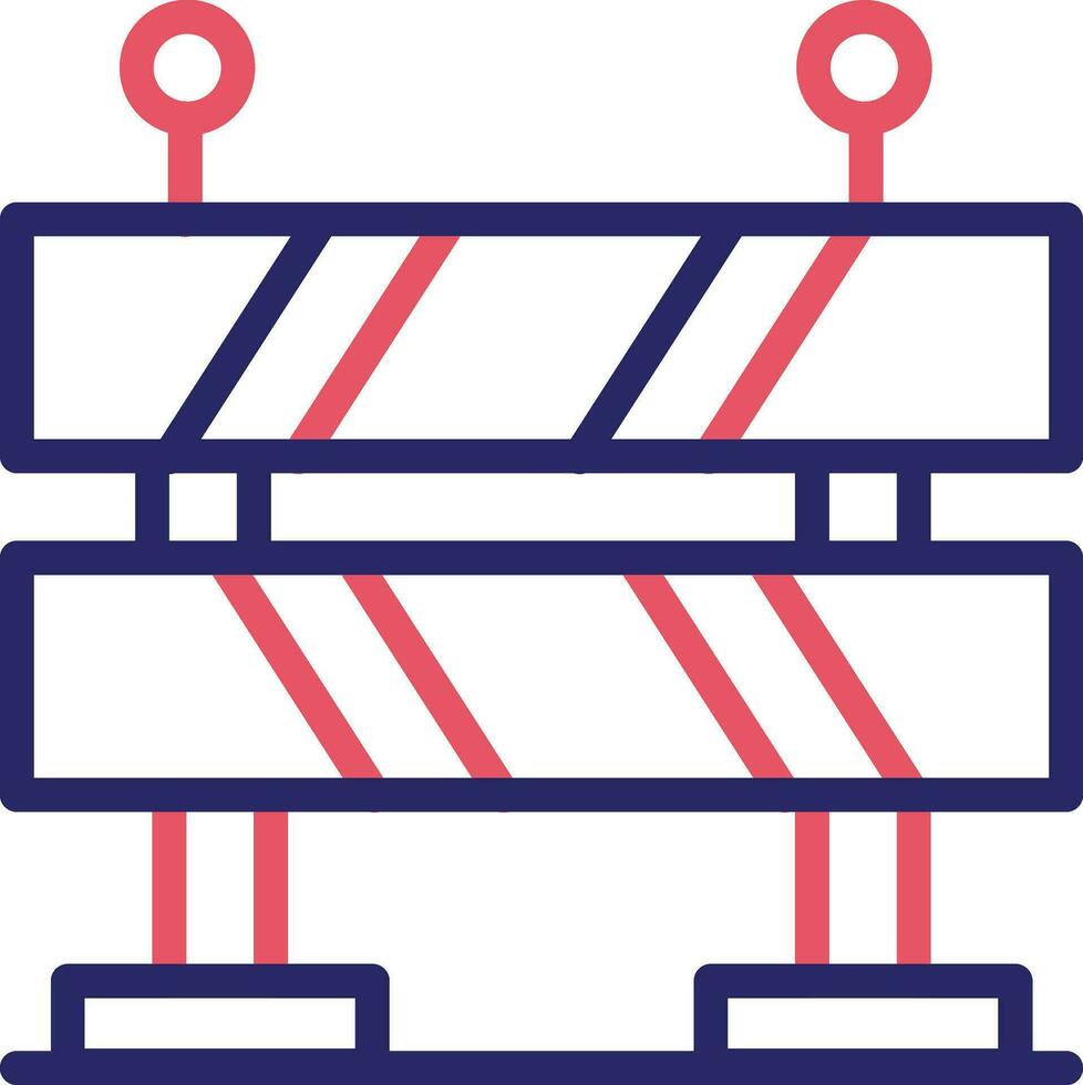 Road Barrier Vector Icon