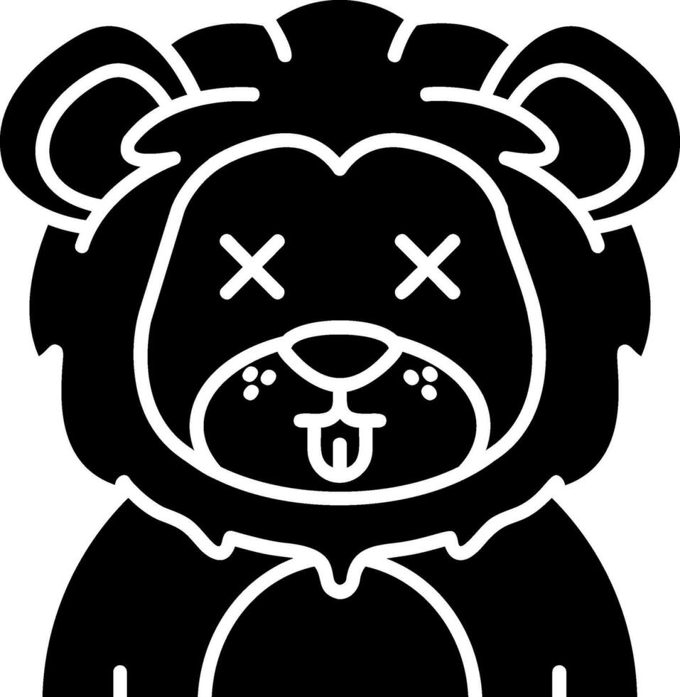 Dead Glyph Icon vector