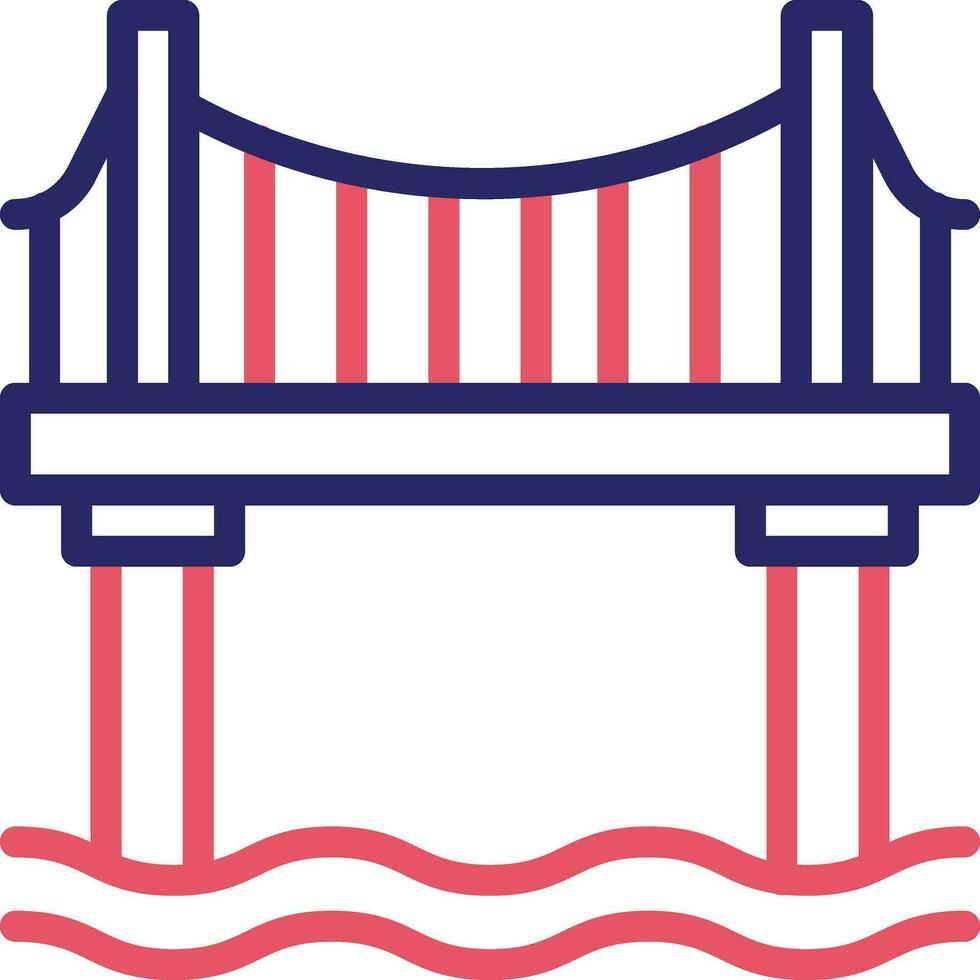 icono de vector de puente