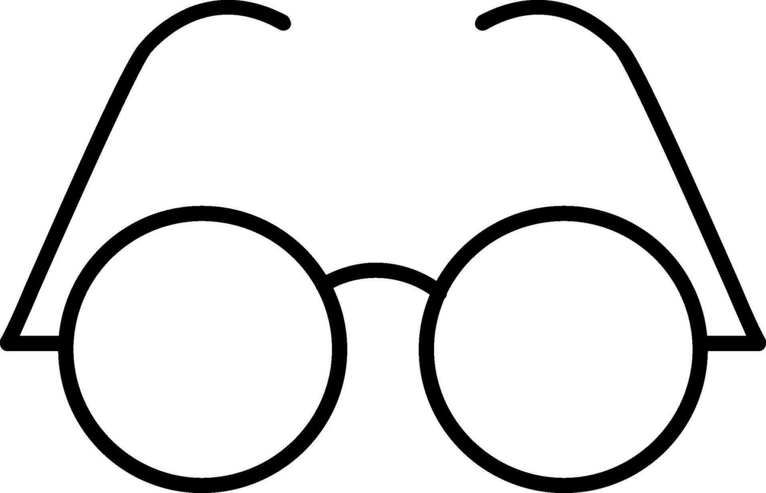 Eyeglasses Line Icon vector
