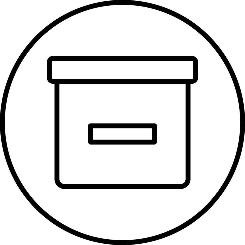 Box Line Icon vector