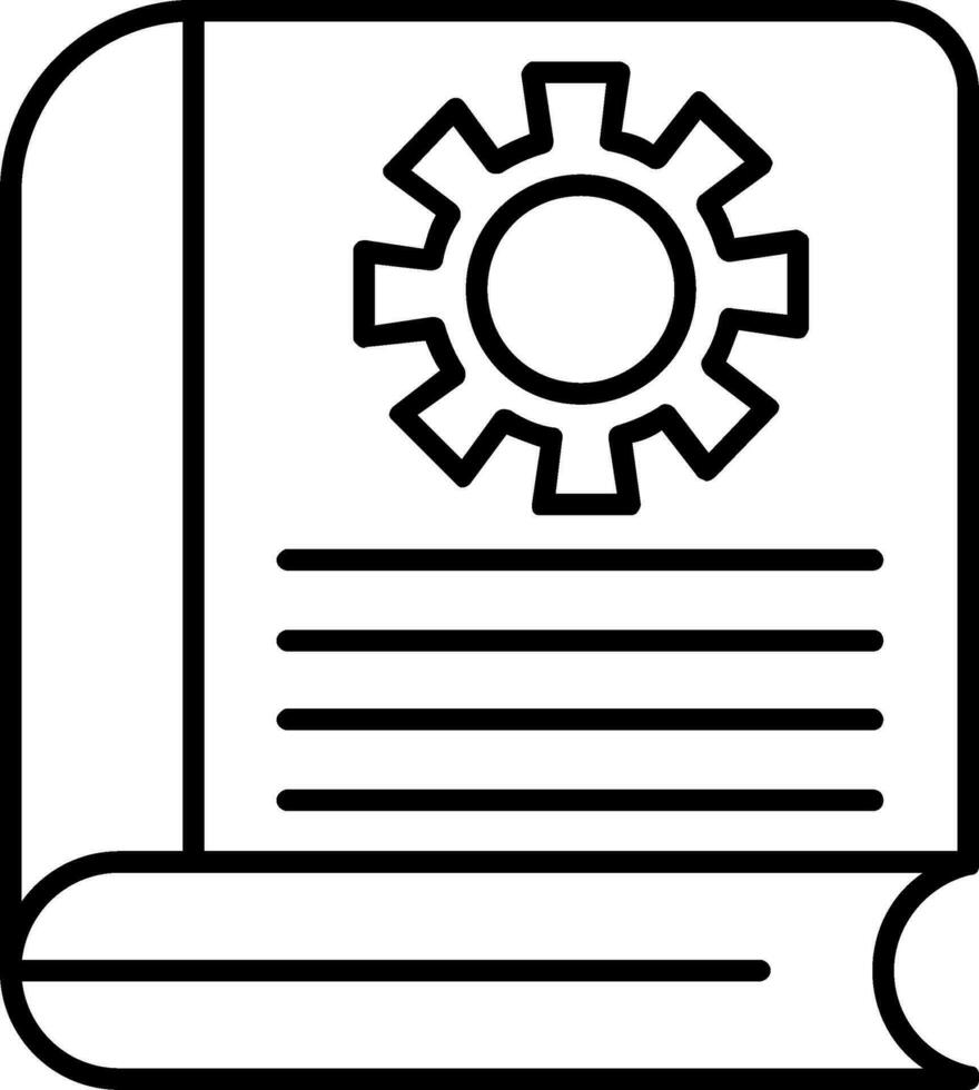 Book Line Icon vector