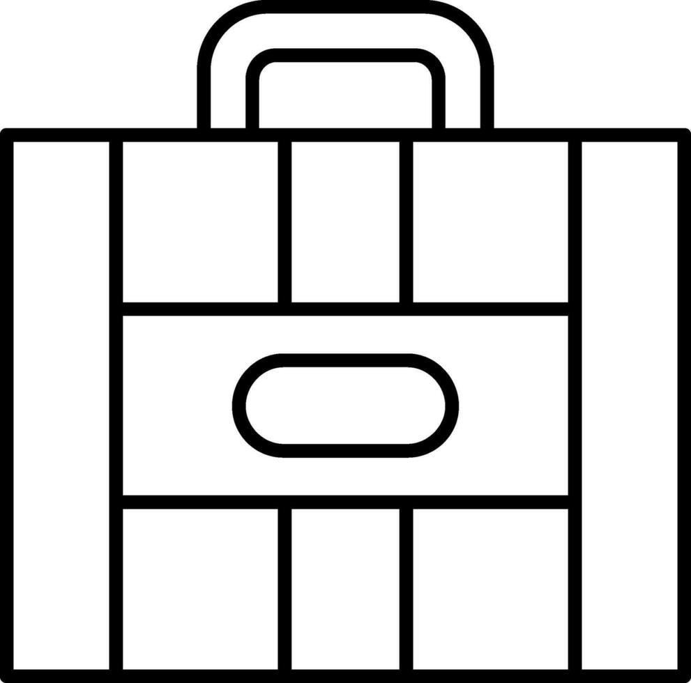 Suitcase Line Icon vector