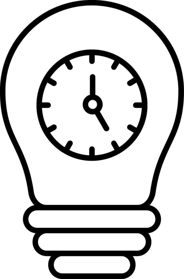 Time Management Line Icon vector