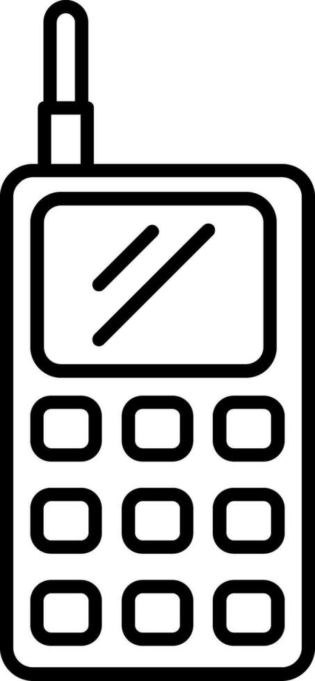 Walkie Talkie Line Icon vector