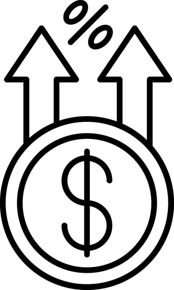Profit Line Icon vector