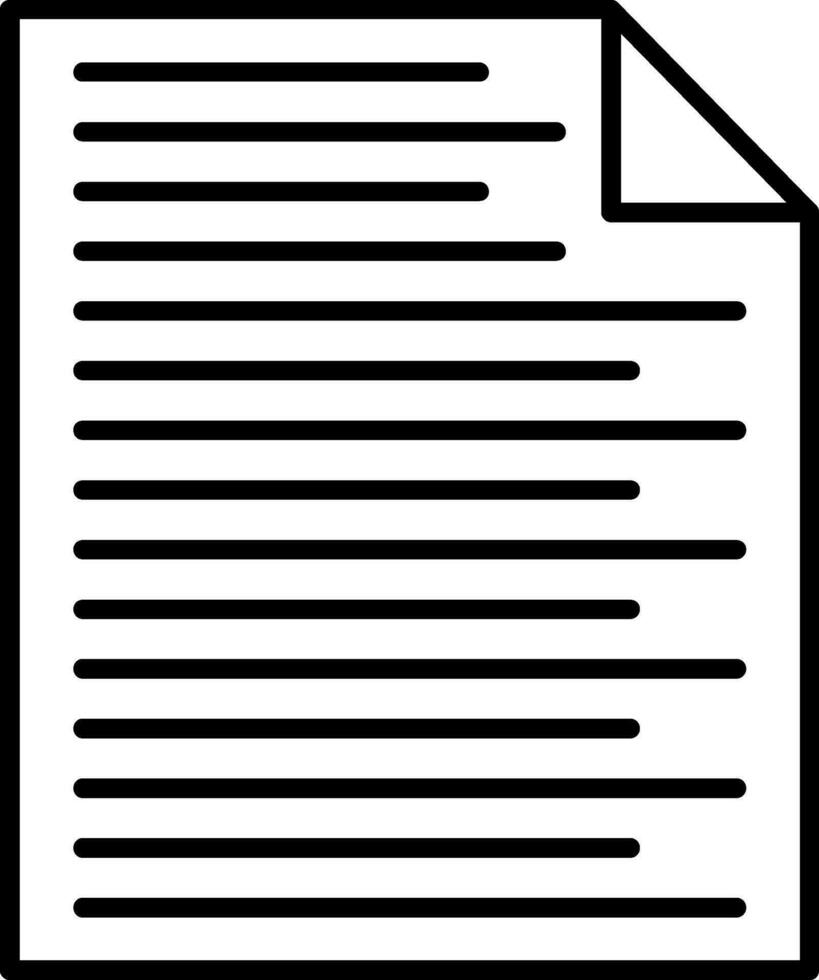 File Line Icon vector