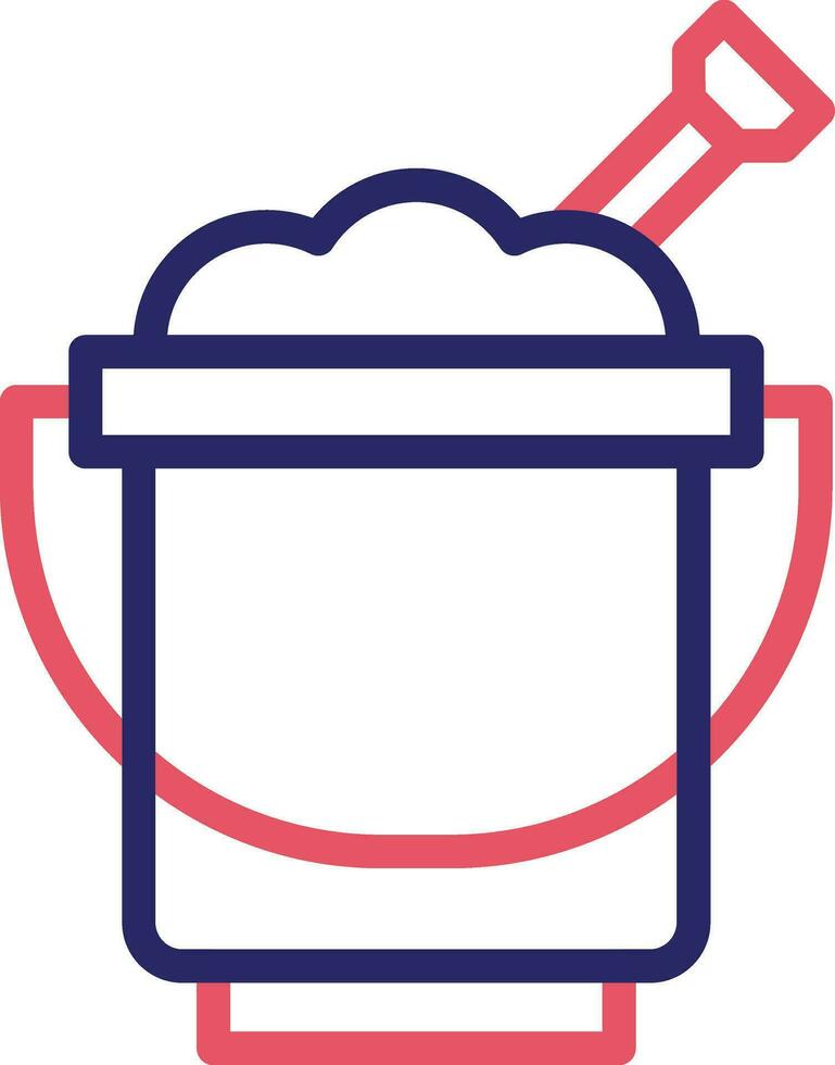 Sand Bucket Vector Icon