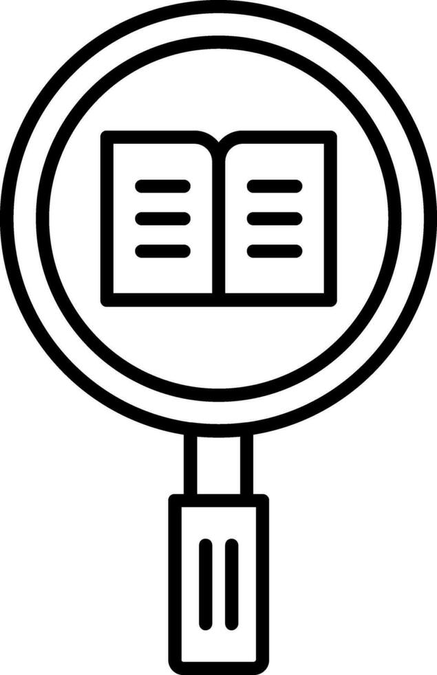 Research Line Icon vector