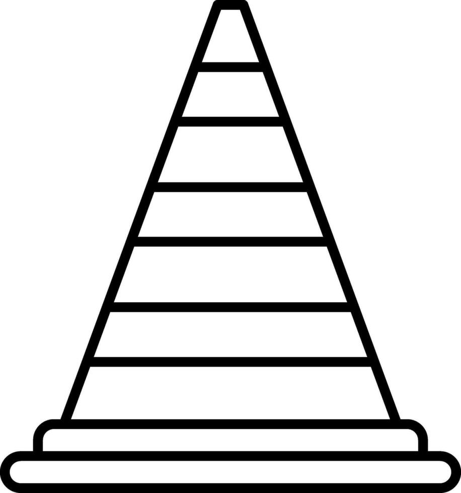 Cone Line Icon vector