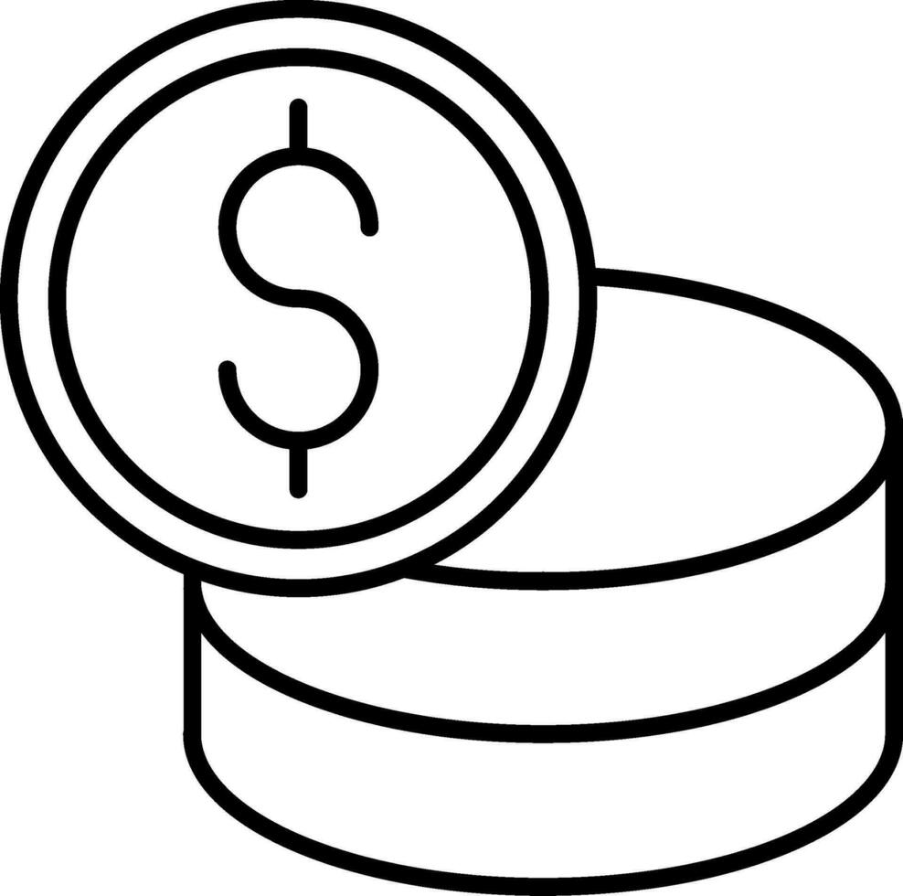 Costs Line Icon vector