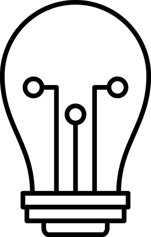 Bulb Line Icon vector