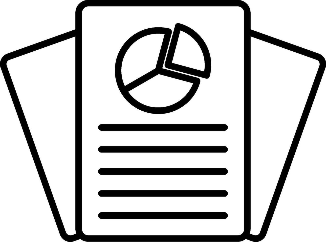 Report Line Icon vector