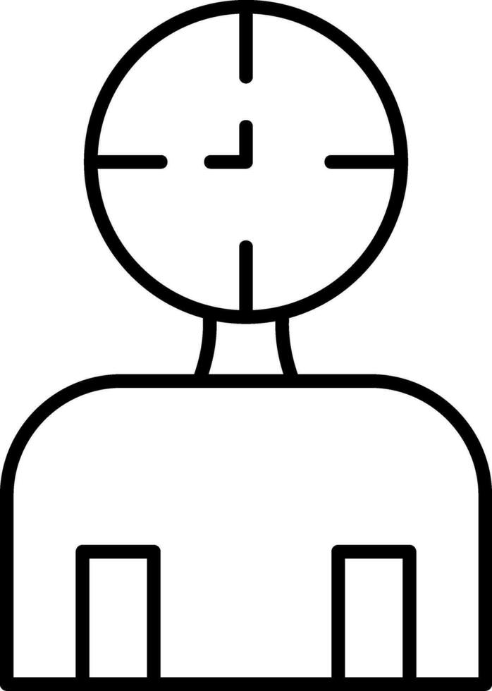 Lifespan Line Icon vector
