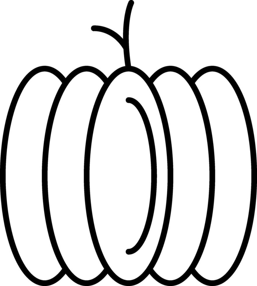 Pumpkin Line Icon vector