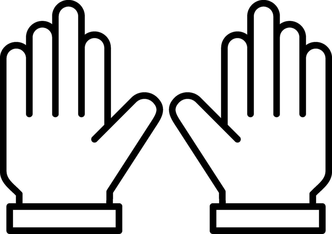 Gloves Line Icon vector