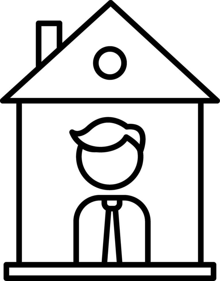 Seller Line Icon vector