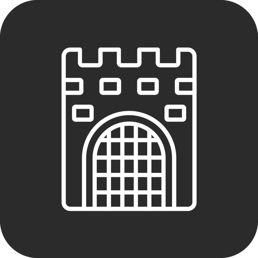Castle Gate Vector Icon