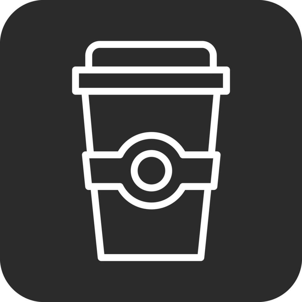café para llevar vector icono