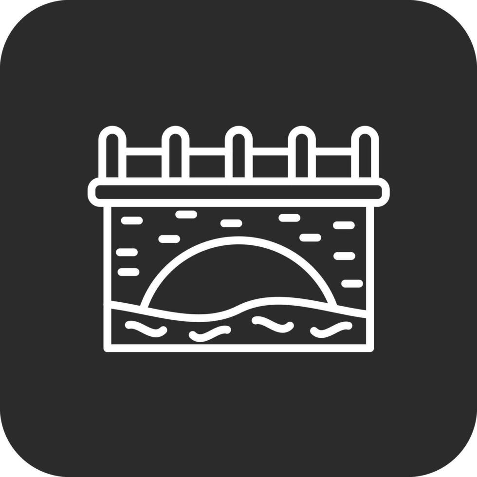 Water Bridge Vector Icon
