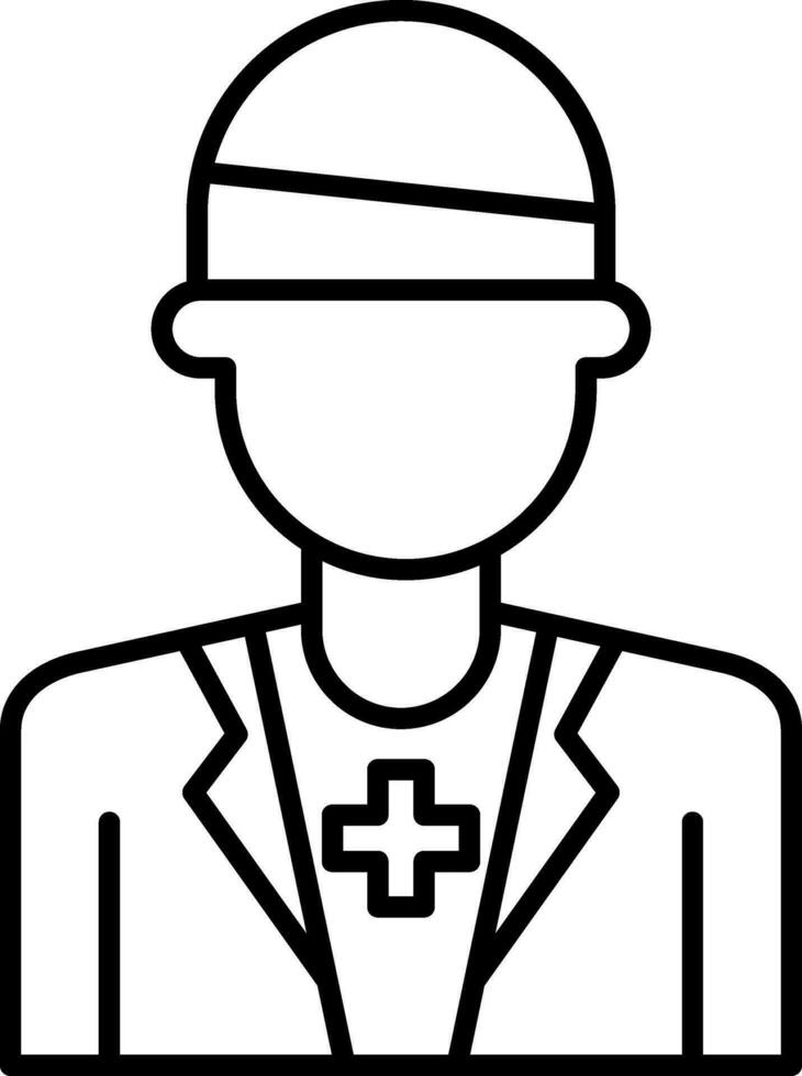 Patient Line Icon vector