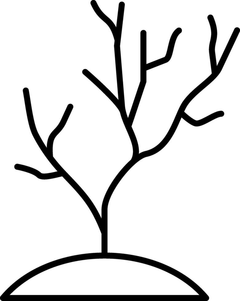 Coral Reef Line Icon vector