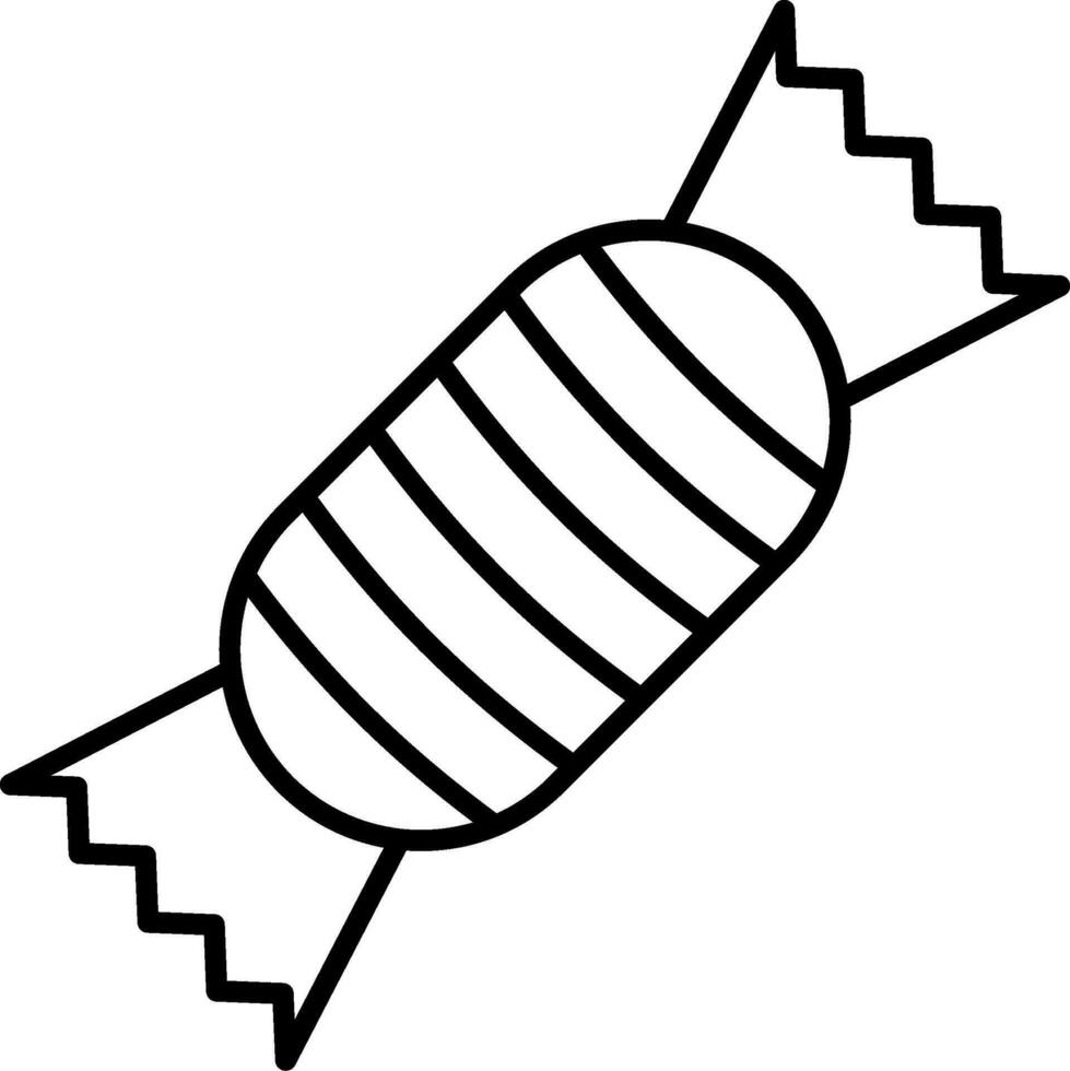 Toffee Line Icon vector