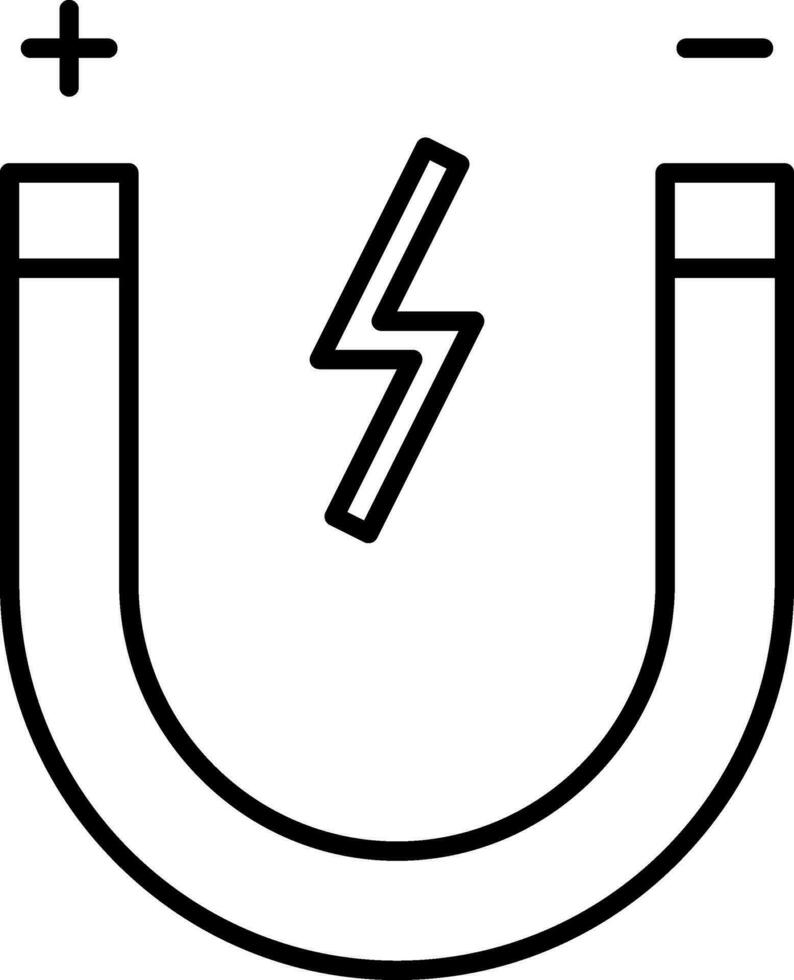 Magnet Line Icon vector