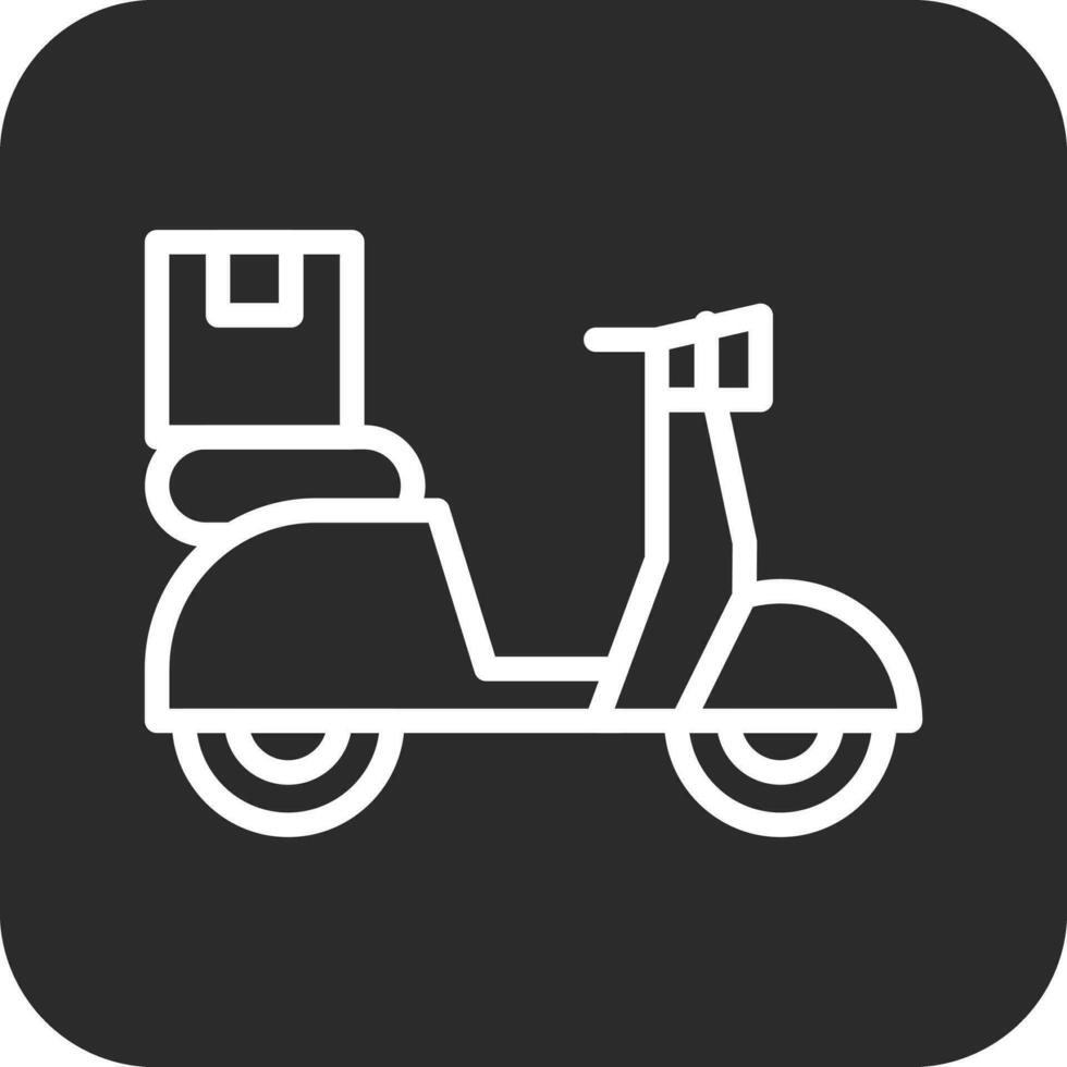 Delivery Bike Vector Icon