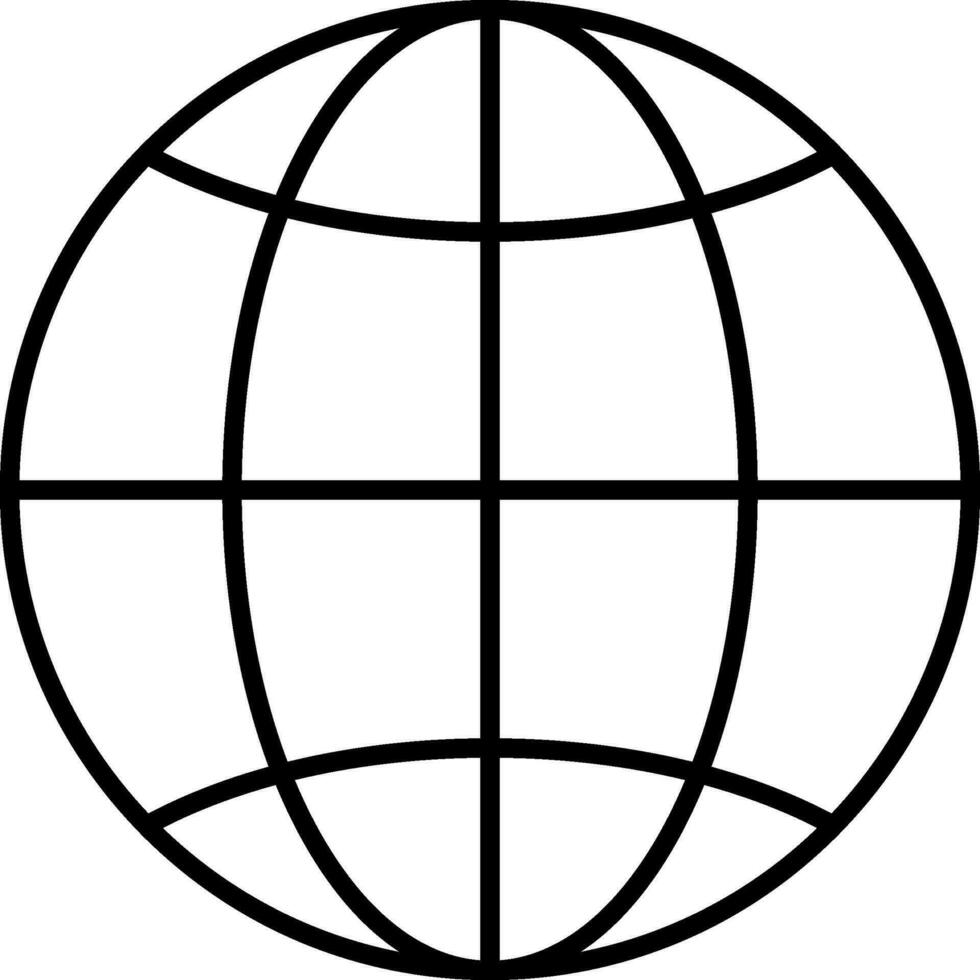 Worldwide Line Icon vector