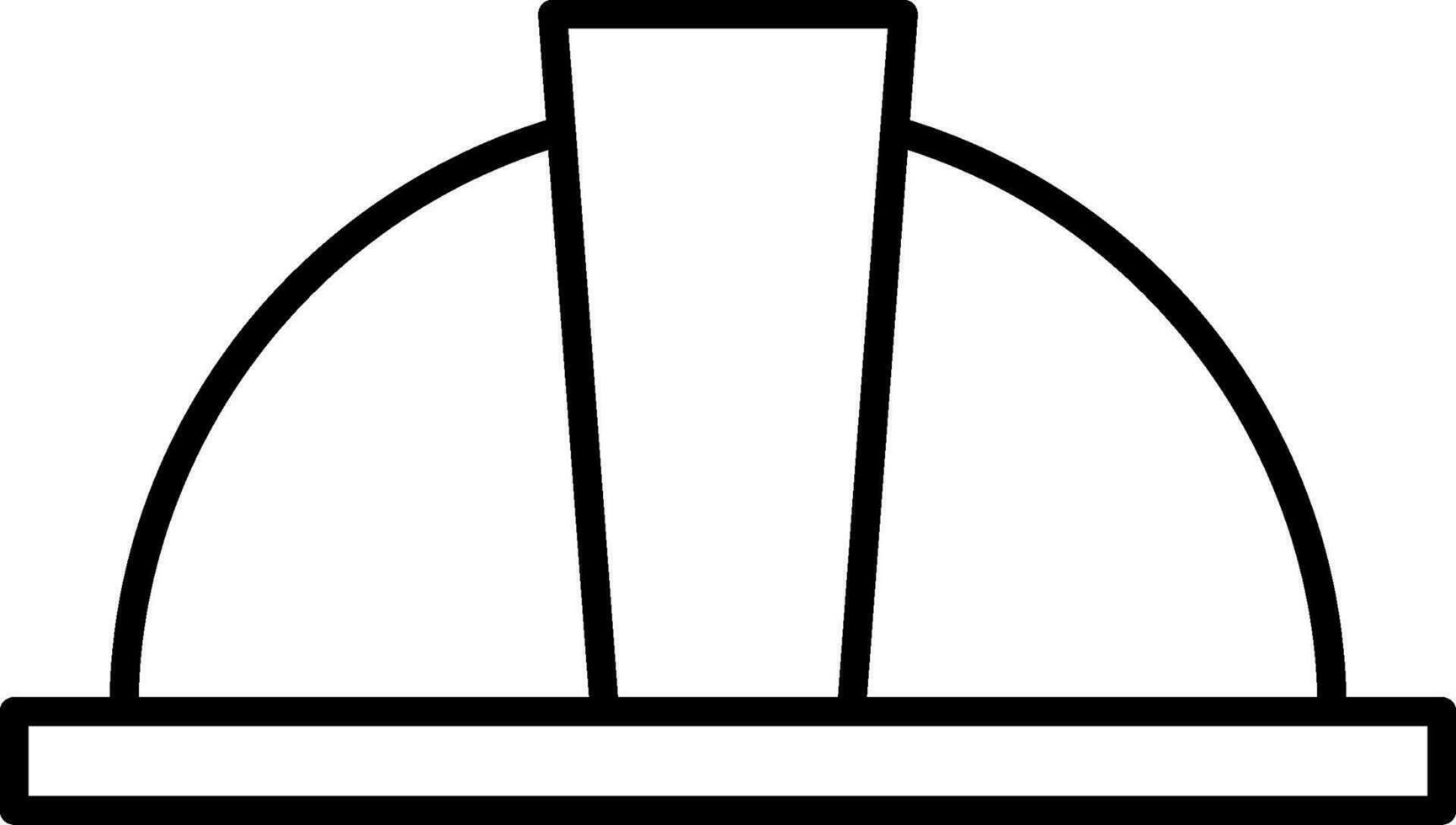 Hard Hat Line Icon vector