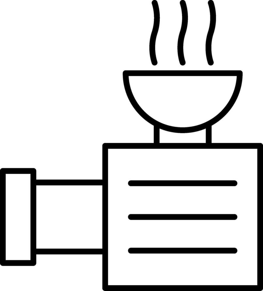 Meat Grinder Line Icon vector