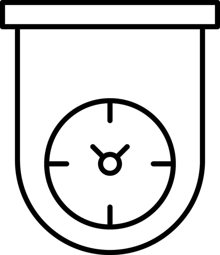 Kitchen Timer Line Icon vector