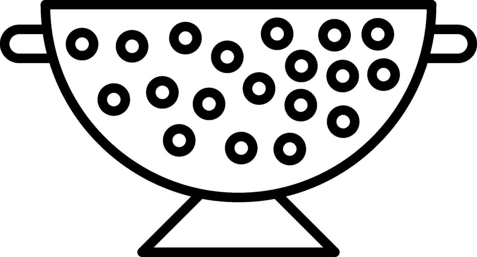 Sieve Line Icon vector