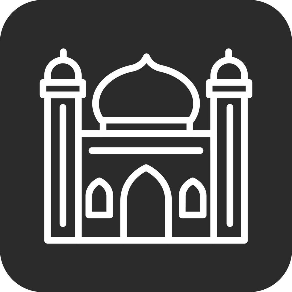 icono de vector de mezquita