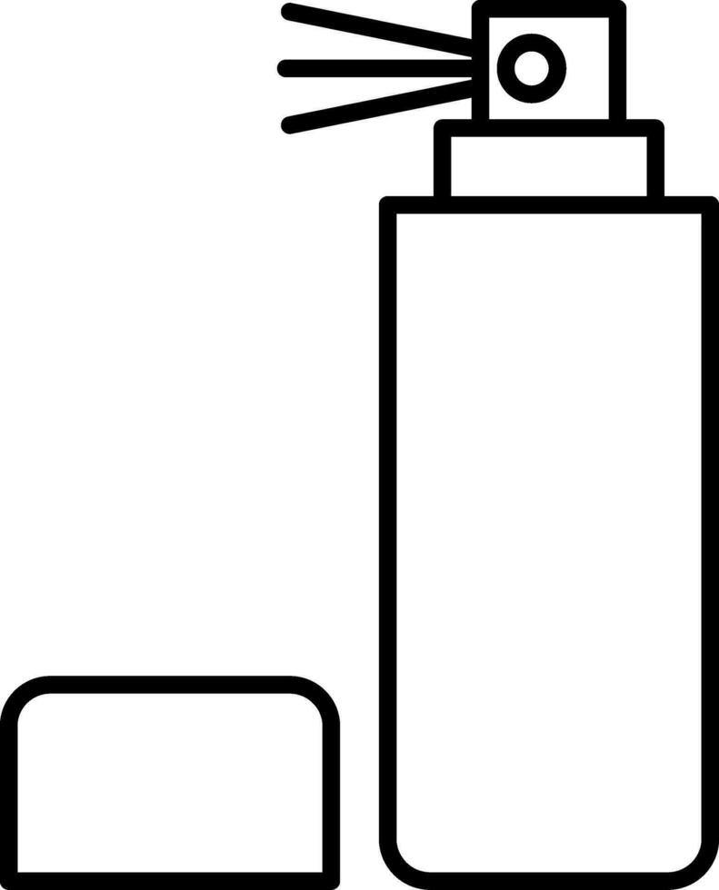 Spray Bottle Line Icon vector