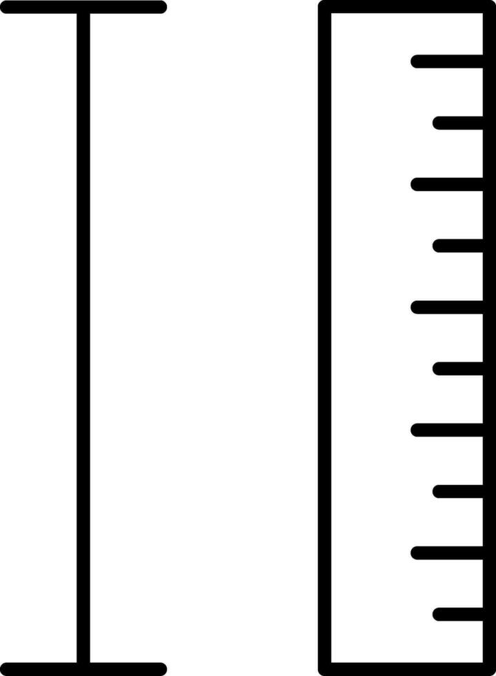 Measurement Line Icon vector