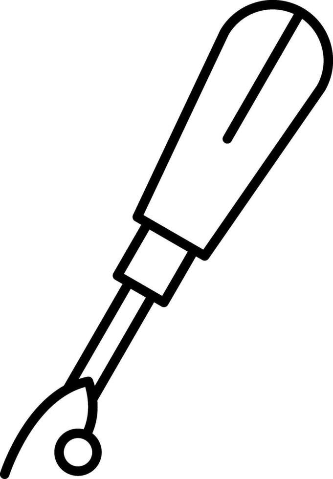 Seam Ripper Line Icon vector