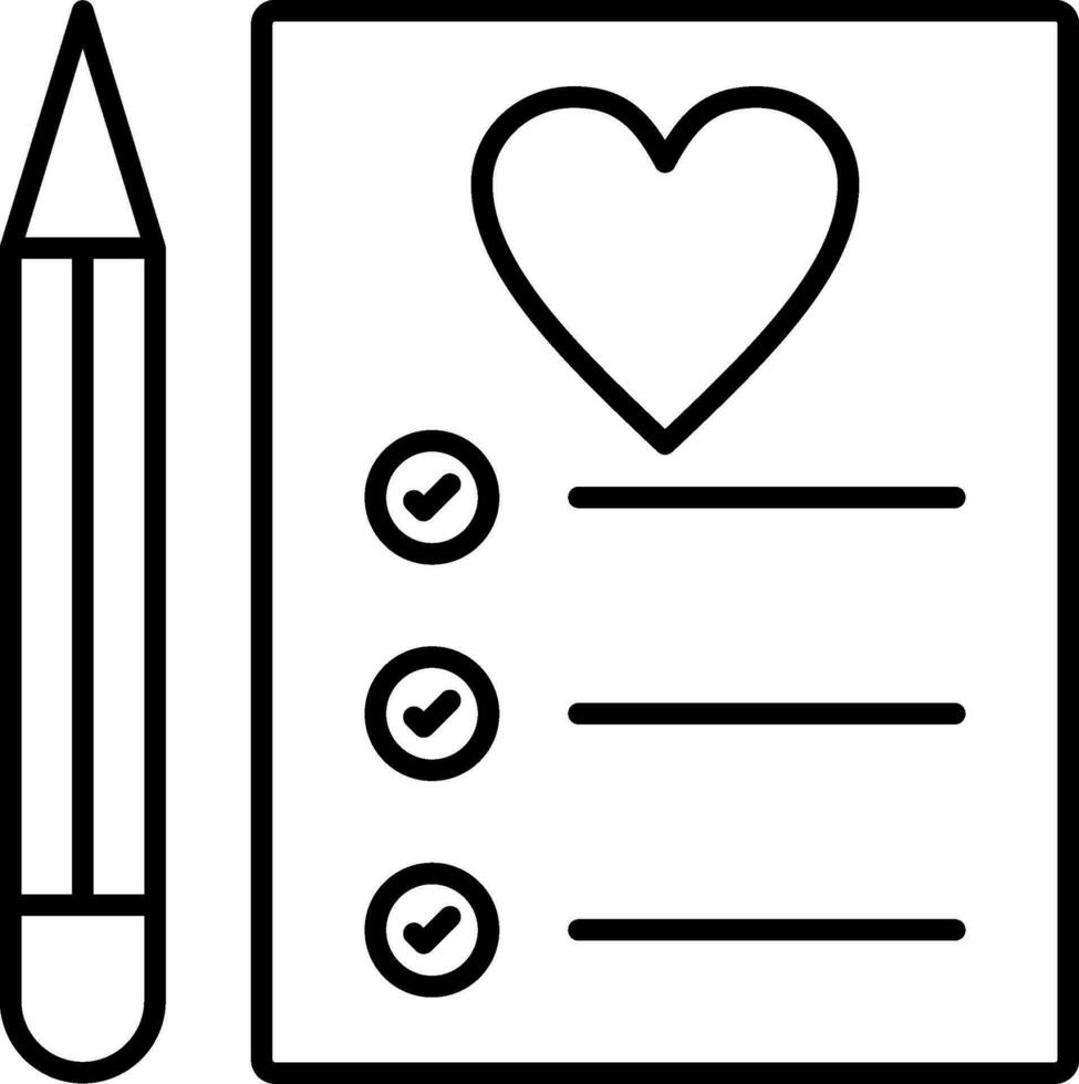 Procedure Line Icon vector