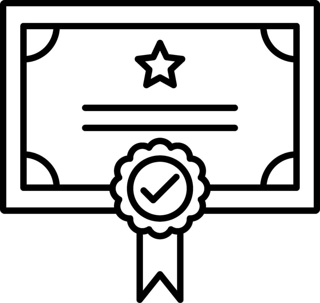 Qualify Line Icon vector