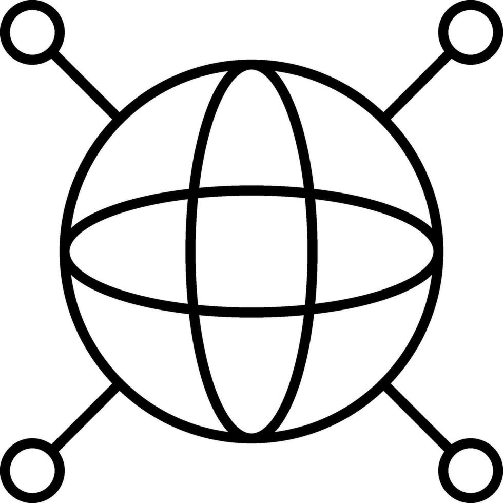 Internet Line Icon vector
