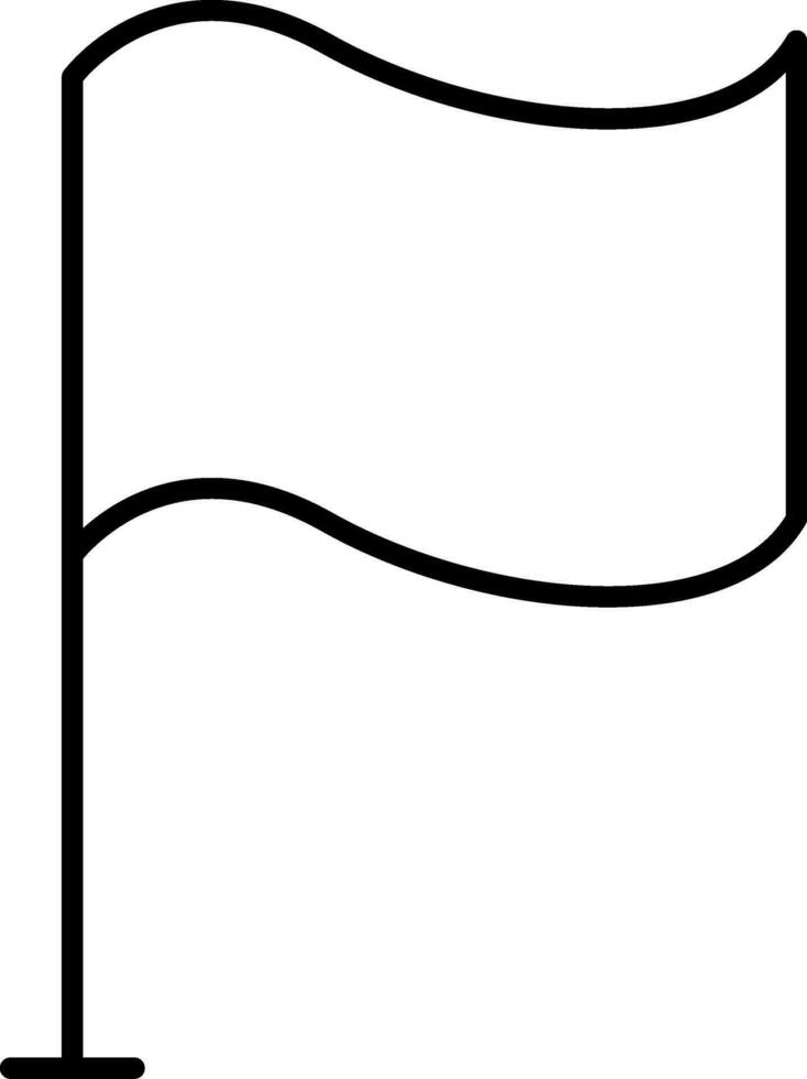 Race Flag Line Icon vector