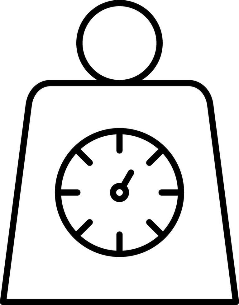 Weight Line Icon vector