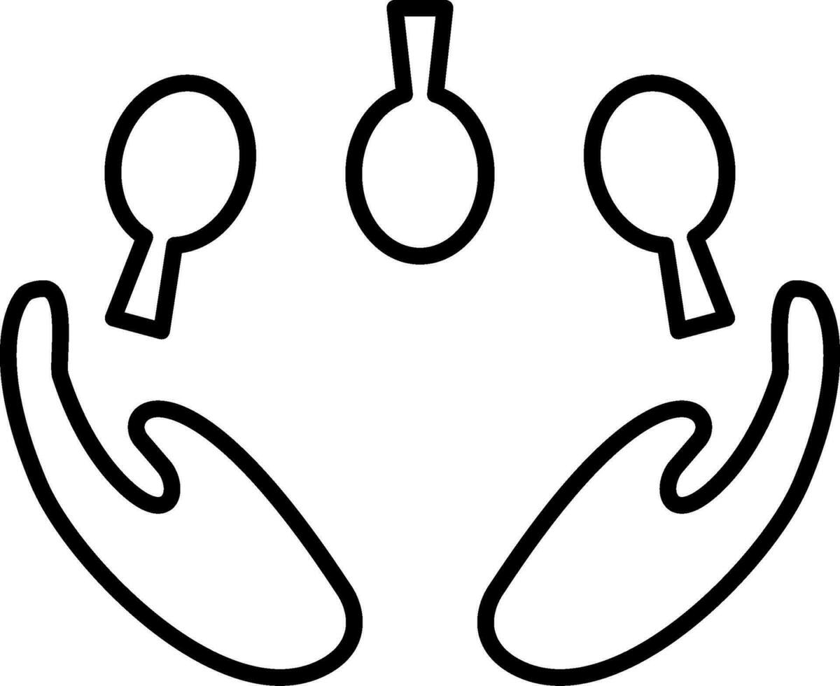 Juggling Line Icon vector